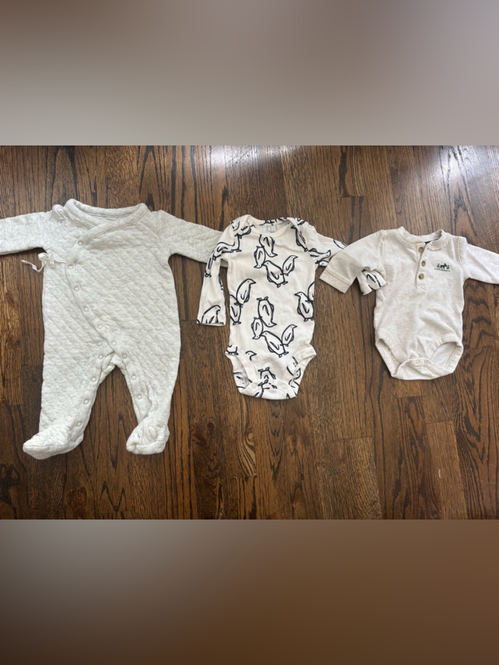 Onesies and Footed pajamas Carter’s and Gymboree 0-3M